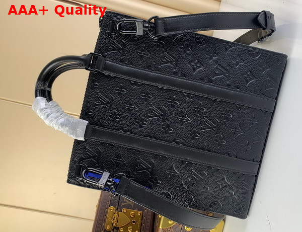 Louis Vuitton Sac Plat Cross Black Taurillon Leather M59960 Replica