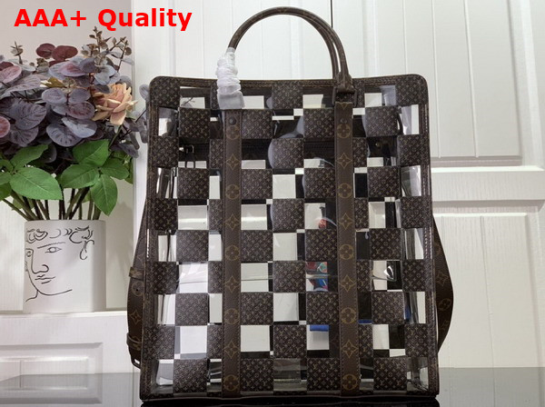 Louis Vuitton Sac Plat Monogram Chess Coated Canvas and PVC M20866 Replica