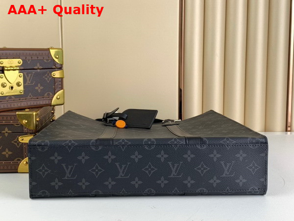 Louis Vuitton Sac Plat in Monogram Eclipse Coated Canvas M46452 Replica