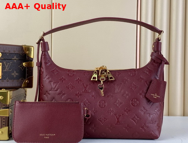 Louis Vuitton Sac Sport Bag in Burgundy Monogram Empreinte Leather Replica