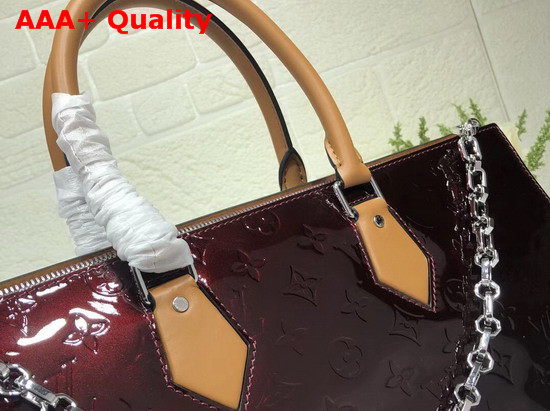 Louis Vuitton Sac Tricot Amarante Monogram Vernis Patent Leather Replica