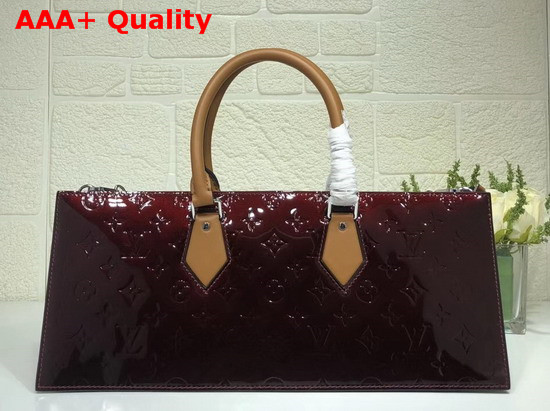 Louis Vuitton Sac Tricot Amarante Monogram Vernis Patent Leather Replica