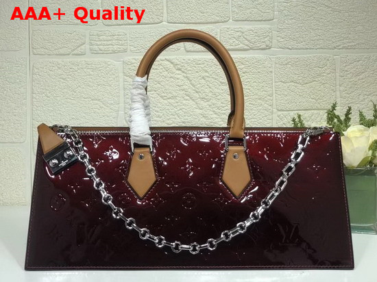 Louis Vuitton Sac Tricot Amarante Monogram Vernis Patent Leather Replica