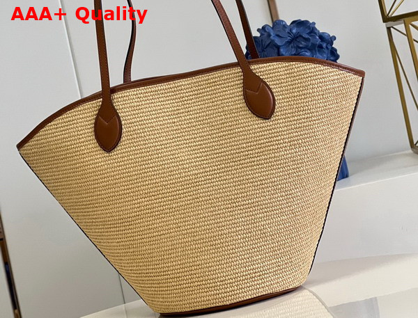 Louis Vuitton Saint Jacques Caramel Brown Synthetic Knitted Raffia M59963 Replica