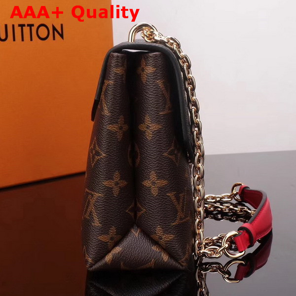 Louis Vuitton Saint Placide Monogram Coated Canvas and Black Cowhide Leather M43714 Replica