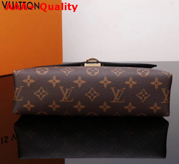 Louis Vuitton Saint Placide Monogram Coated Canvas and Black Cowhide Leather M43714 Replica