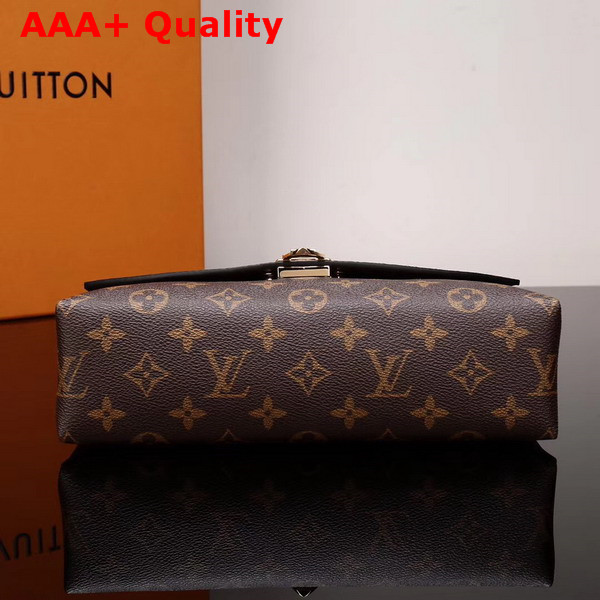 Louis Vuitton Saint Placide Monogram Coated Canvas and Cowhide Leather Bordeaux M43715 Replica