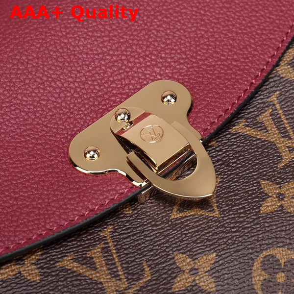 Louis Vuitton Saint Placide Monogram Coated Canvas and Cowhide Leather Bordeaux M43715 Replica