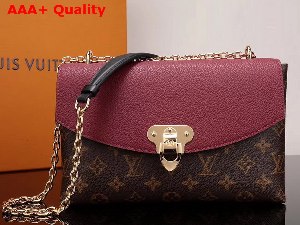 Louis Vuitton Saint Placide Monogram Coated Canvas and Cowhide Leather Bordeaux M43715 Replica