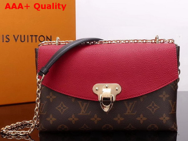 Louis Vuitton Saint Placide Monogram Coated Canvas and Cowhide Leather Cherry M43713 Replica