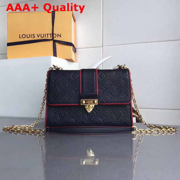 Louis Vuitton Saint Sulpice PM Monogram Empreinte Marine Rouge M43394 Replica