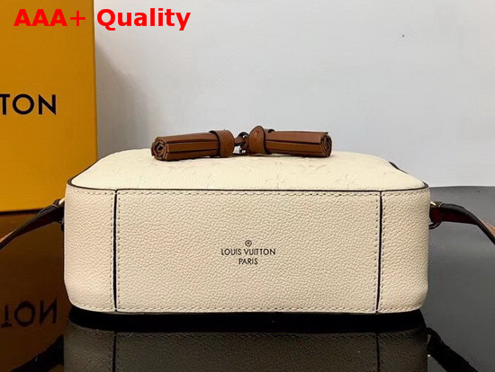 Louis Vuitton Saintonge Creme Beige and Caramel Monogram Empreinte Leather M44597 Replica