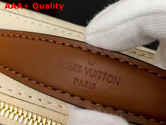 Louis Vuitton Saintonge Creme Beige and Caramel Monogram Empreinte Leather M44597 Replica