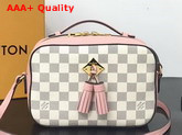 Louis Vuitton Saintonge Handbag Eau de Rose Damier Aur Coated Canvas N40155 Replica