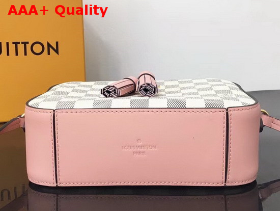 Louis Vuitton Saintonge Handbag Eau de Rose Damier Aur Coated Canvas N40155 Replica