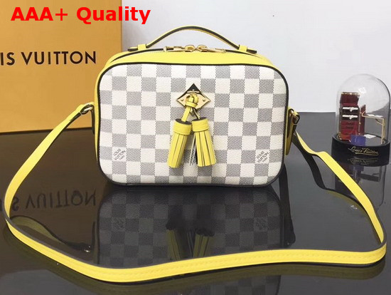 Louis Vuitton Saintonge Handbag Pineapple Damier Aur Coated Canvas N40154 Replica