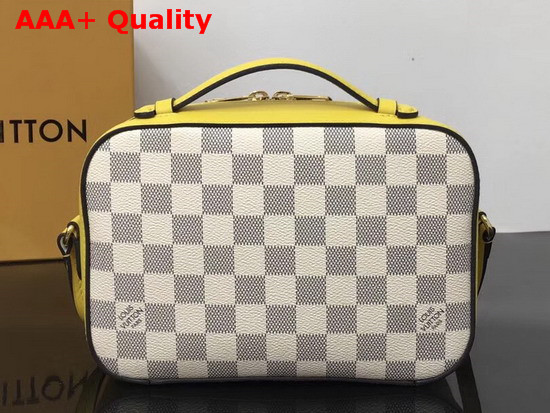 Louis Vuitton Saintonge Handbag Pineapple Damier Aur Coated Canvas N40154 Replica