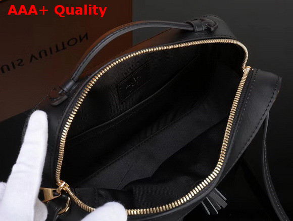 Louis Vuitton Saintonge Monogram Coated Canvas and Black Smooth Calffskin Leather M43555 Replica