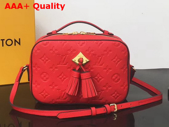 Louis Vuitton Saintonge Scarlet Red Monogram Empreinte Leather M44606 Replica