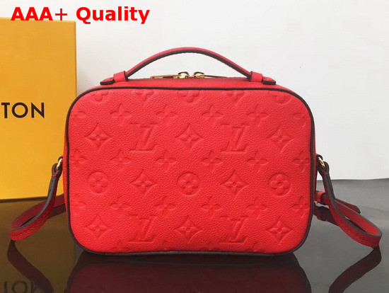 Louis Vuitton Saintonge Scarlet Red Monogram Empreinte Leather M44606 Replica