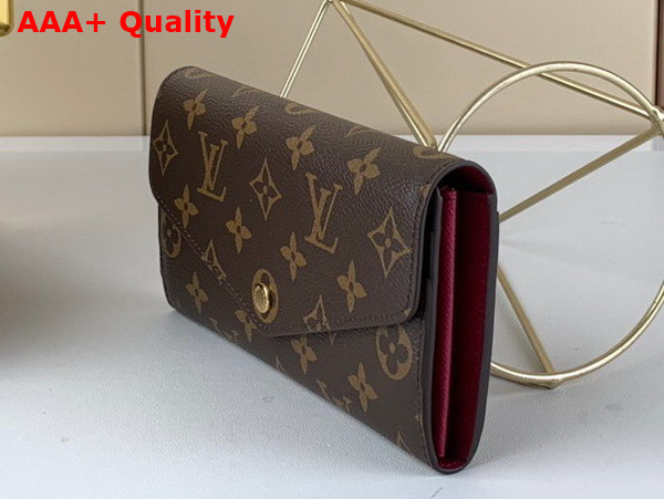 Louis Vuitton Sarah Wallet Fuchsia Monogram Canvas M62234 Replica