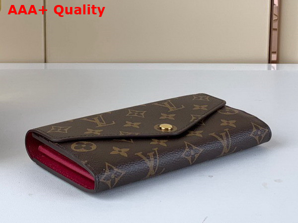 Louis Vuitton Sarah Wallet Fuchsia Monogram Canvas M62234 Replica