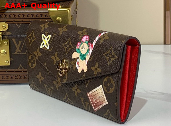 Louis Vuitton Sarah Wallet Monogram Candy Red from the Candy Factory Collection M12207 Replica