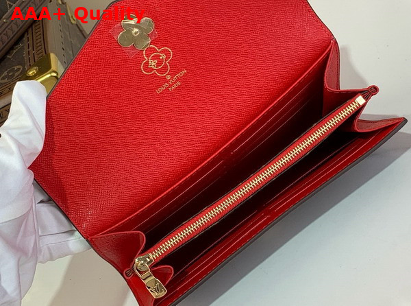 Louis Vuitton Sarah Wallet Monogram Candy Red from the Candy Factory Collection M12207 Replica