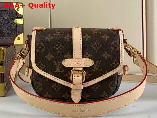 Louis Vuitton Saumur BB Handbag in Monogram Coated Canvas M46740 Replica