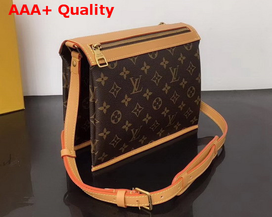 Louis Vuitton Saumur Messenger PM Bag in Monogram Canvas and Natural Leather M44879 Replica