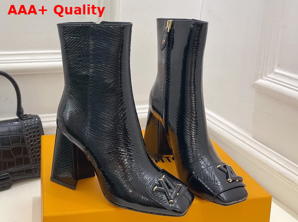 Louis Vuitton Shake Ankle Boot in Black Ayers Leather Replica