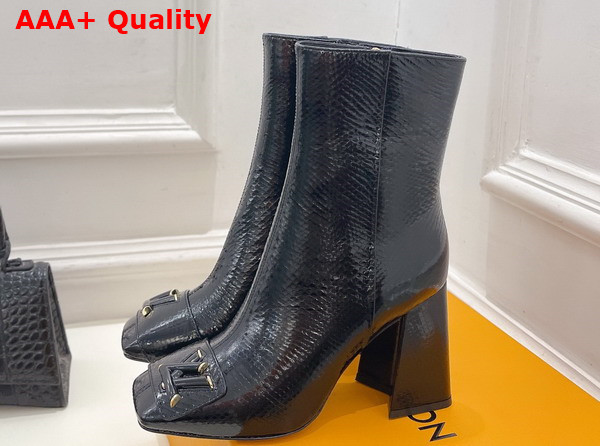 Louis Vuitton Shake Ankle Boot in Black Ayers Leather Replica