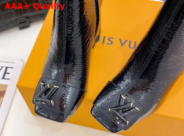 Louis Vuitton Shake Ankle Boot in Black Ayers Leather Replica