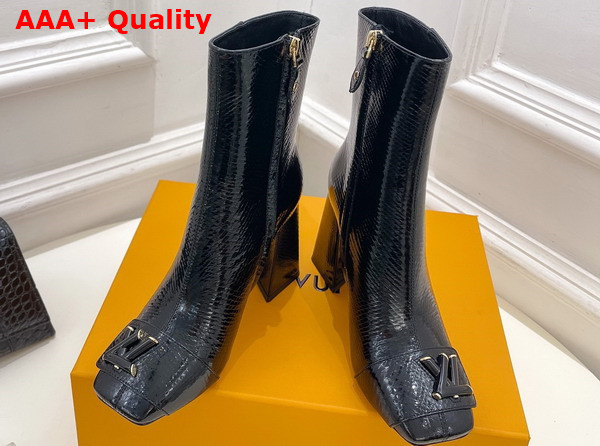 Louis Vuitton Shake Ankle Boot in Black Ayers Leather Replica