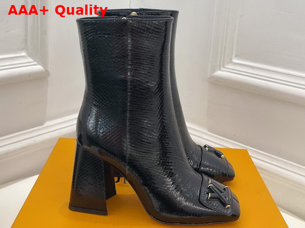 Louis Vuitton Shake Ankle Boot in Black Ayers Leather Replica