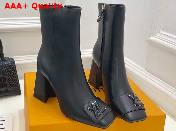 Louis Vuitton Shake Ankle Boot in Black Calf Leather Replica