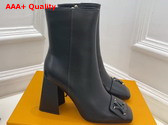 Louis Vuitton Shake Ankle Boot in Black Calf Leather Replica