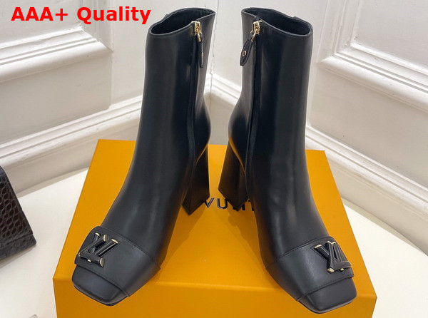 Louis Vuitton Shake Ankle Boot in Black Calf Leather Replica