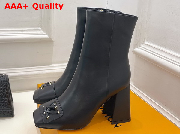 Louis Vuitton Shake Ankle Boot in Black Calf Leather Replica