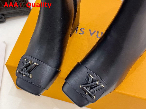 Louis Vuitton Shake Ankle Boot in Black Calf Leather Replica