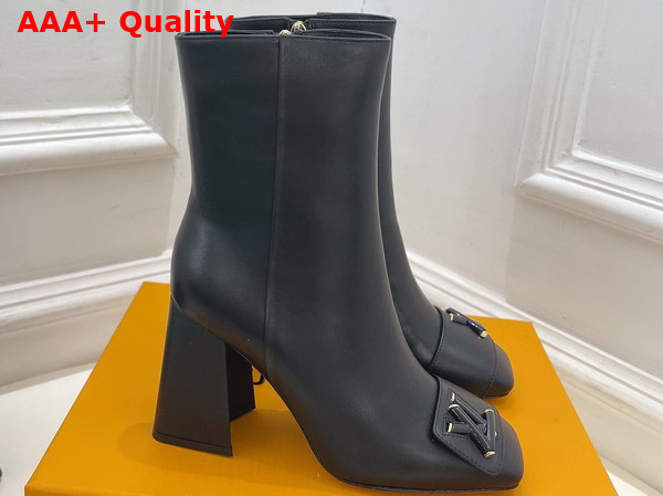 Louis Vuitton Shake Ankle Boot in Black Calf Leather Replica