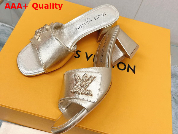 Louis Vuitton Shake Mule in Gold Metallic Lambskin 1AB2PW Replica