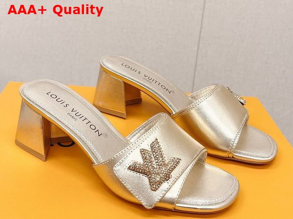 Louis Vuitton Shake Mule in Gold Metallic Lambskin 1AB2PW Replica