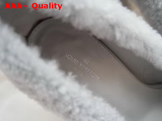 Louis Vuitton Shearling Pump in Baby Blue Replica