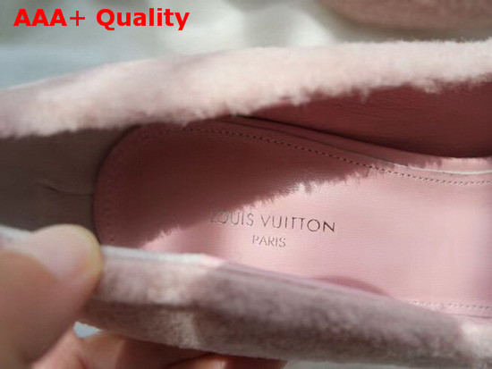 Louis Vuitton Shearling Pump in Pink Replica