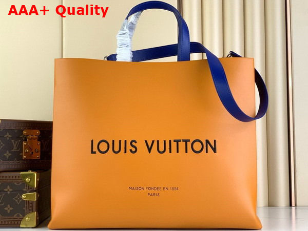 Louis Vuitton Shopper Bag MM in Safran Cowhide Leather M24457 Replica