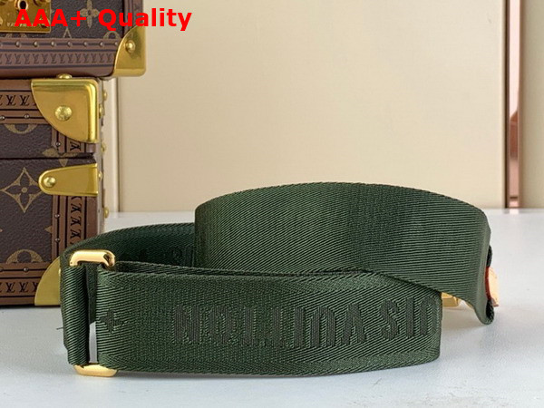 Louis Vuitton Shoulder Strap in Khaki Green Nylon Replica