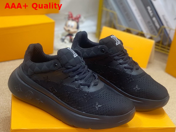 Louis Vuitton Show Up Sneaker Black Monogram and Damier Knit 1A9JRI Replica