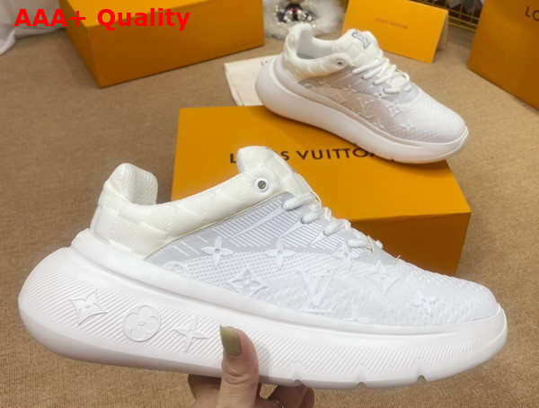 Louis Vuitton Show Up Sneaker White Monogram and Damier Knit 1A9JR2 Replica