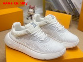 Louis Vuitton Show Up Sneaker White Monogram and Damier Knit 1A9JR2 Replica